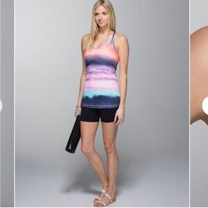 Lululemon cool racerback beachscape multi color tank